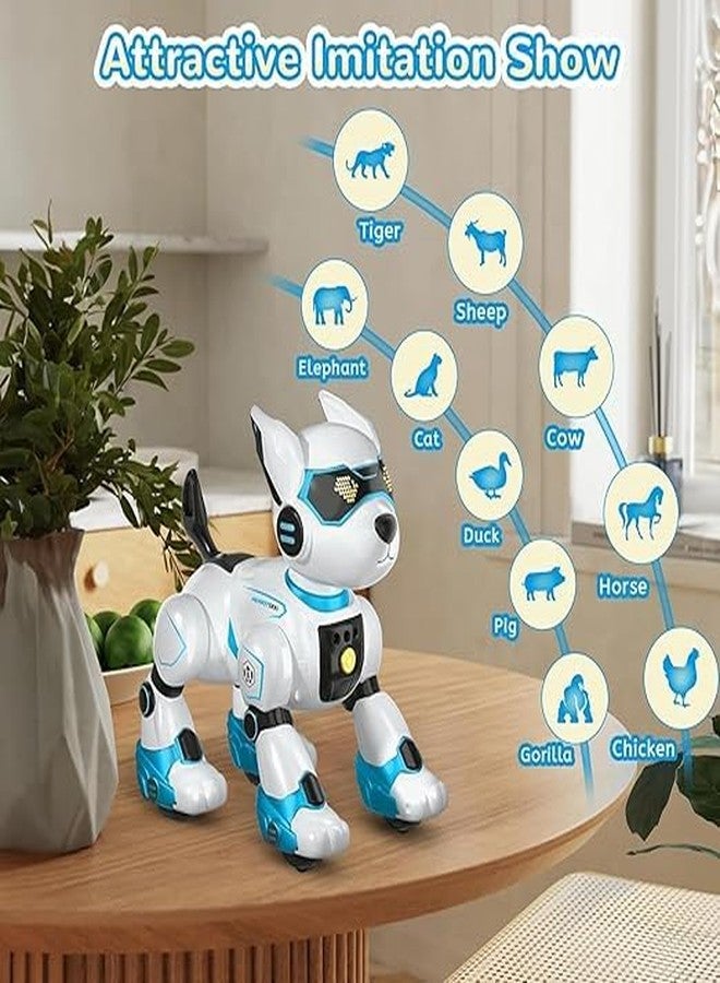 VIKINGS Smart Robots Dog Toy for Kids, Programmable Interactive RC Robotic Pets with Voice Control and Touch Sensory, Imitates Animals Music Dancing, Present for Kids (Smart Robots Dog) Multicolor - Image 3